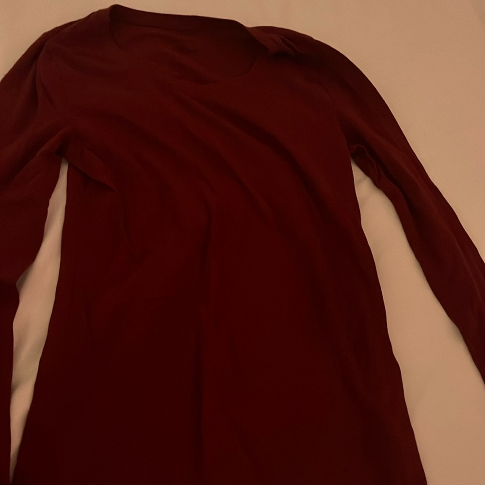Red long sleeve shirt